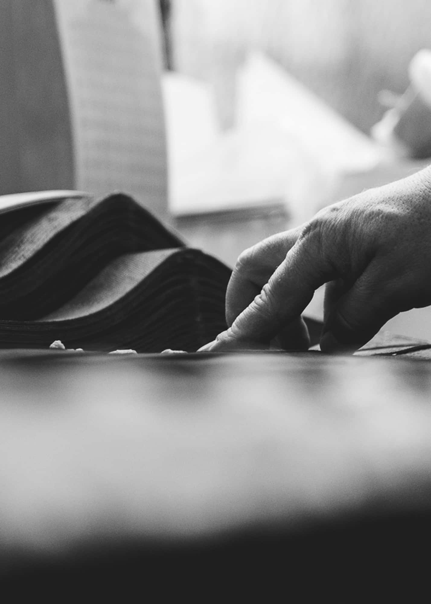 Proceso de fabricación artesanal en Italia